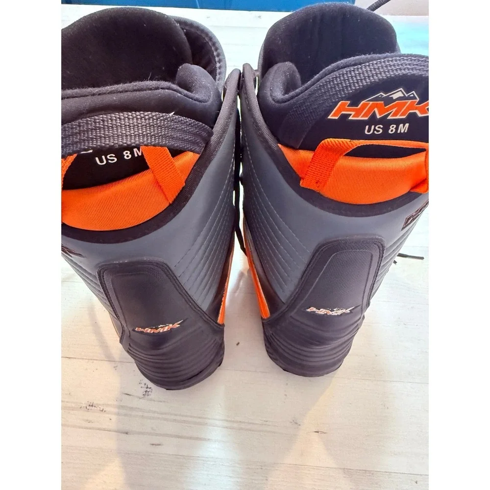 HMK Highmark 4 Snowmobile Boots Men's Size‎ 8 Black Orange